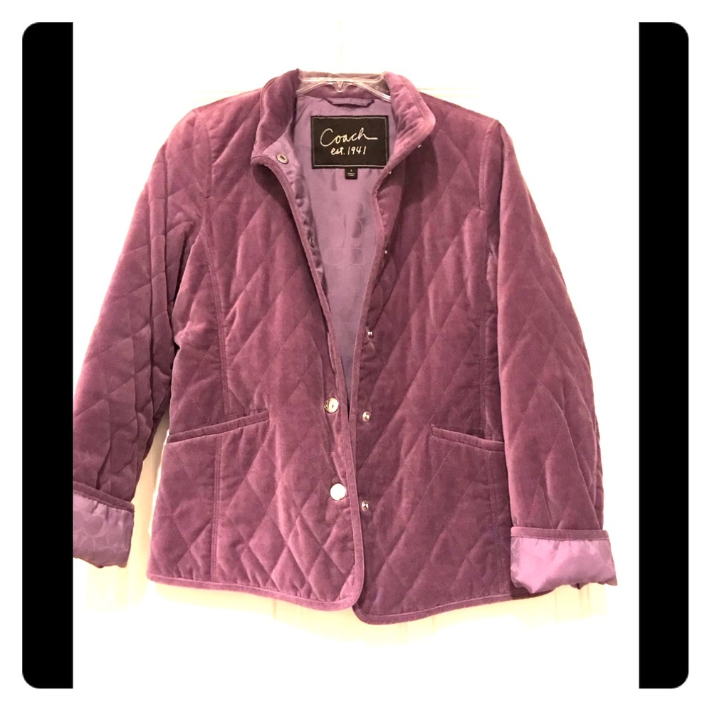 NWOT Coach Lavender Coat Size Small